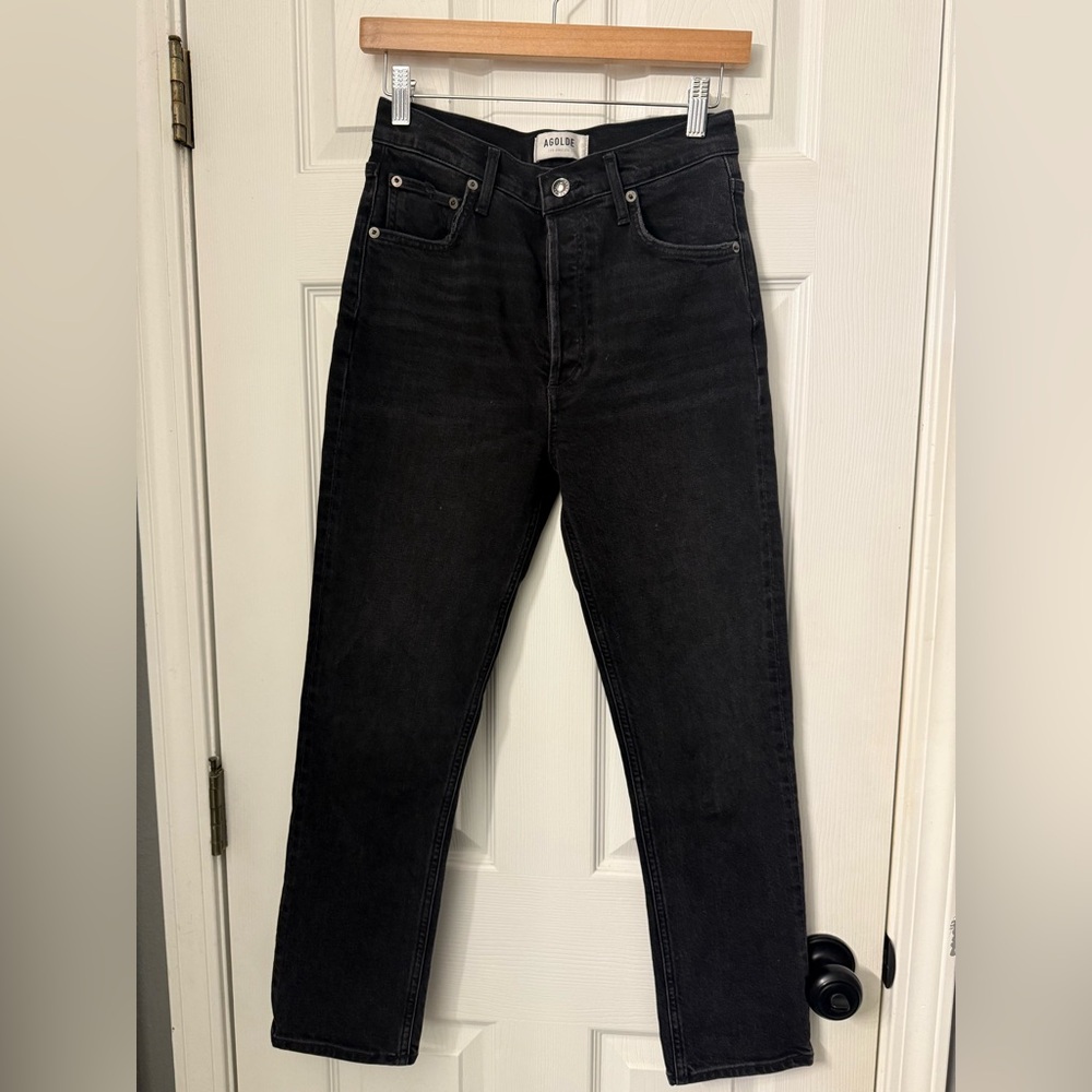 AGOLDE ‘Riley’ high rise crop jeans - Picture 4 of 15